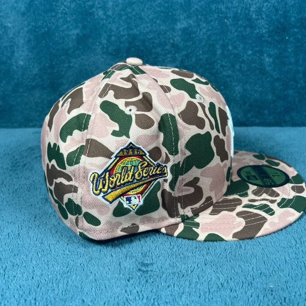 New Era 59FIFTY New York Yankees Beige Duck Camo‎ World Series Fit Hat 7 1/8